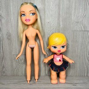 Bratz bundle big bratz cloe and big baby bratz cloe doll collectible fashion toy